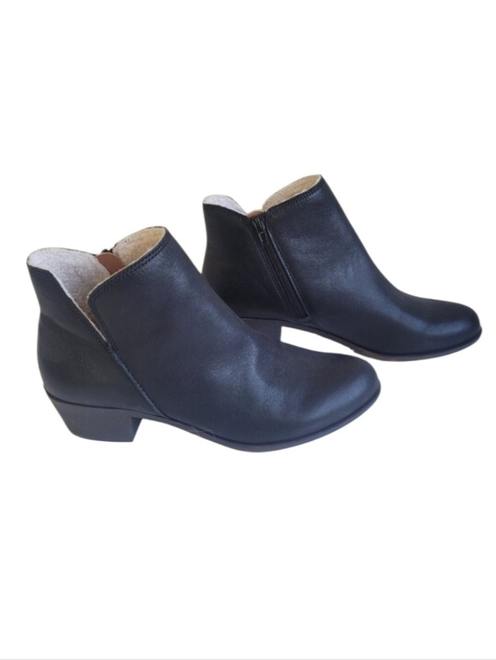 Lucky Brand Side-Zip Ankle Booties Black Womens 7.5
